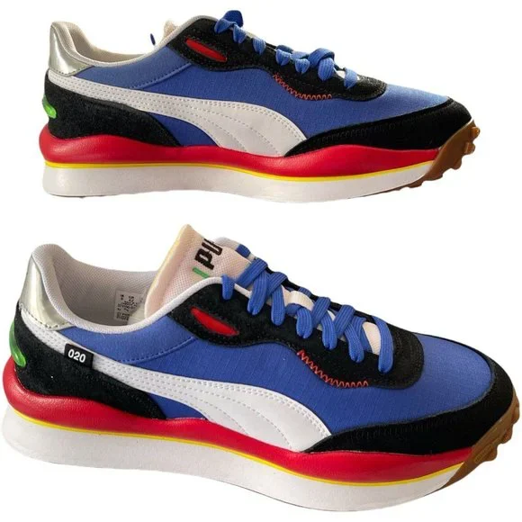 Men’s Sneakers Size 9 PUMA Style Rider Play On - Daz Blue High Risk Red 37115001 Men main image 3